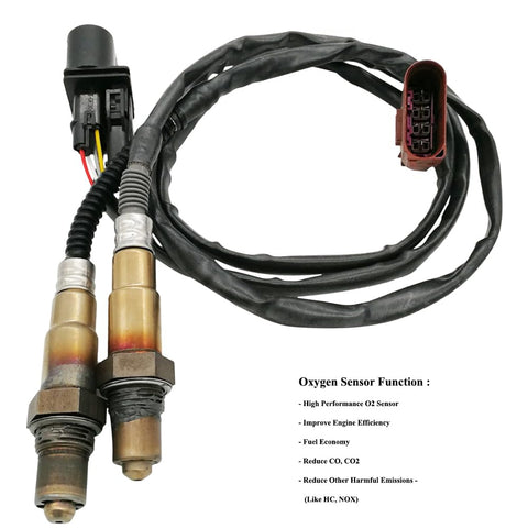 2Pcs Air Fuel Ratio & Lambda O2 Sensor for Audi A4 & VW Golf Jetta Beetle (2001-2006) | 17014, SG1170