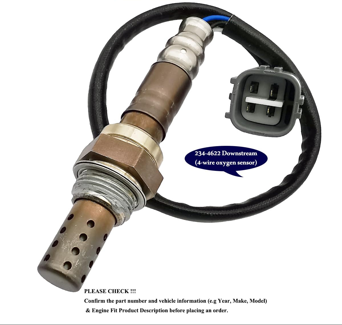 Suitable for 2Pcs O2 Sensor Upstream/Downstream for Toyota Camry RAV4 2.4L (2004-2011) | 234-9049 234-4622