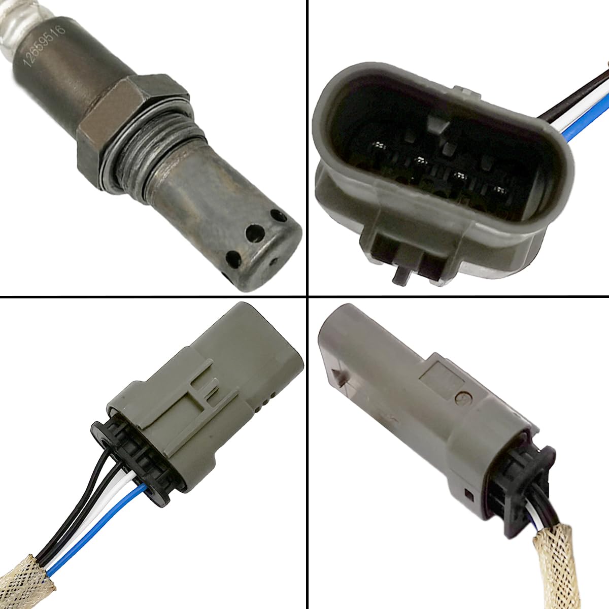 4-Wire Upstream O2 Sensor Oxygen Sensor Compatible for 2014 2015 2016 2017 Chevrolet Silverado 1500 Sierra 1500 4.3L Suburban Yukon Tahoe 5.3L Escalade 6.2L 12659516 12637679