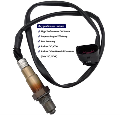 2Pcs Wideband A/F & O2 Sensor for Audi A4 A5 Q5 2.0T (2011-2018)| 234-5019 234-4754