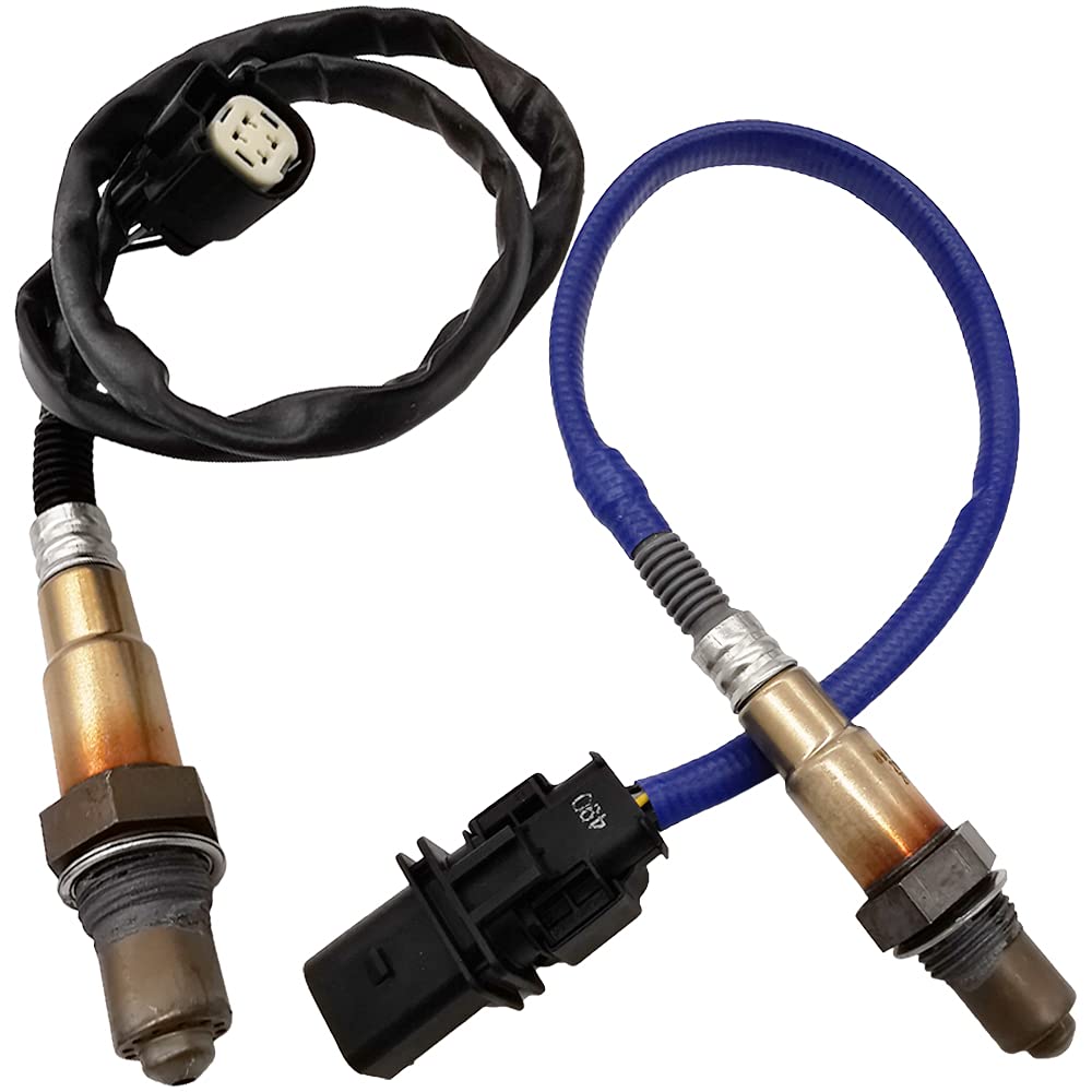 2Pcs Air Fuel Ratio & O2 Sensor for Ford Focus Fusion 1.6L 2.0L - 8F9Z-9F472-H CV6Z-9G444-A