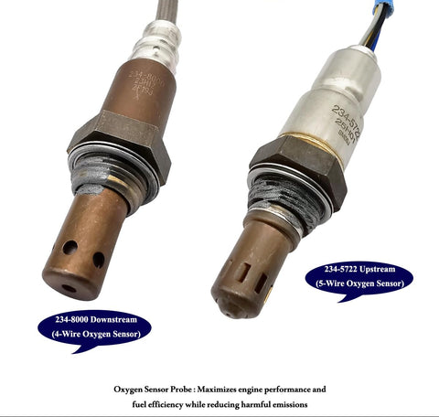 2Pcs 234-5722 234-8000 Upstream Downstream Oxygen O2 Sensor for Mazda Cx-3 2.0L L4 2016 2017 2018, Scion Ia 1.5L L4 2016, Toyota Yaris Ia 1.5L L4 2017 2018 89467-WB001 89465-WB001