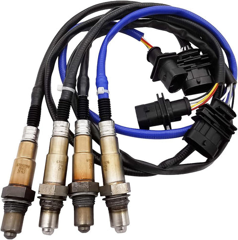 Suitable for 4Pcs Lambda O2 Sensor Set for Maserati Ghibli S 3.0L V6 AWD (14-19) | 670004022 670002199 670009076 670009075