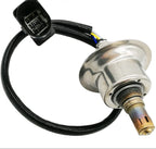 OEM-quality automotive oxygen sensor with metal body and wiring harness featuring plug connector