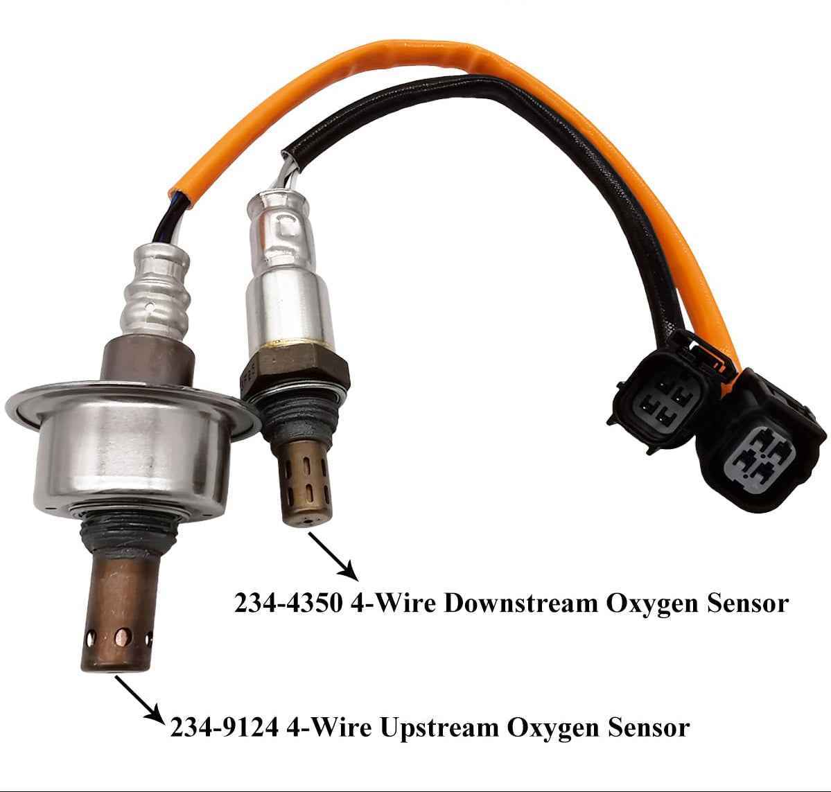 2Pcs Upstream Downstream Oxygen O2 Sensor Replacement for Honda Civic 1.8L 2007 2008 2009 2010 2011 234-9124 234-4350 36531-RNA-J01 36532-RNA-A01