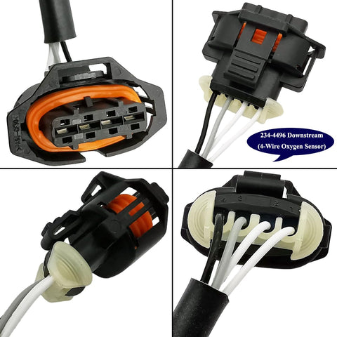 4Pcs Wideband A/F & O2 Sensor Set for Porsche Boxster Cayman H6 (2005-2008) | 234-5108 234-4496