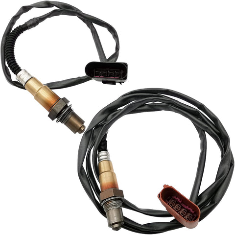 2Pcs 234-4859 234-4874 Upstream Downstream Oxygen O2 Sensor for Audi TT L4-1.8L 00-01, Beetle L4-2.0L 98-01 Golf L4-1.8L 00-01 L4-2.0L 99-01 Jetta L4-1.8L 00-01 L4-2.0L 99-01