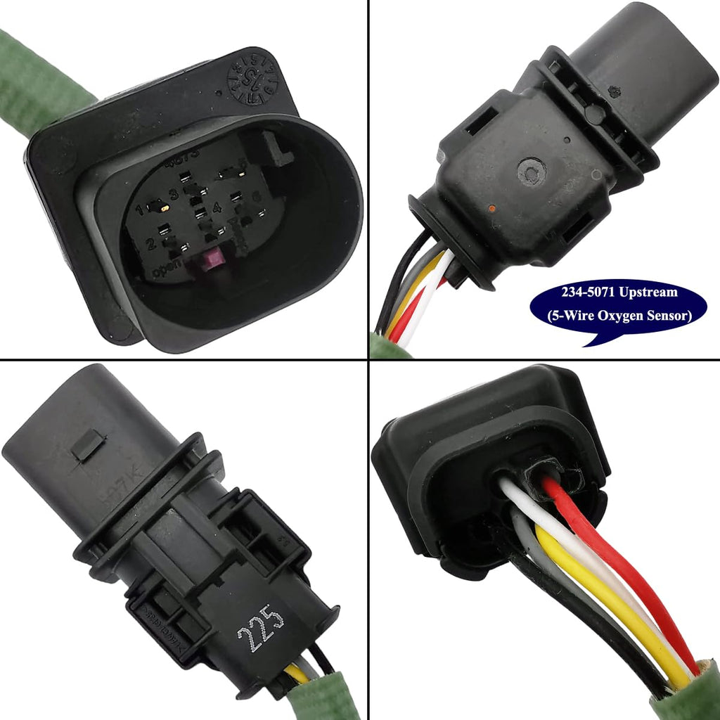 2Pcs O2 Sensor Upstream & Downstream for Smart Fortwo 1.0L 3-Cyl (2008-2015) | 234-5071  234-4881