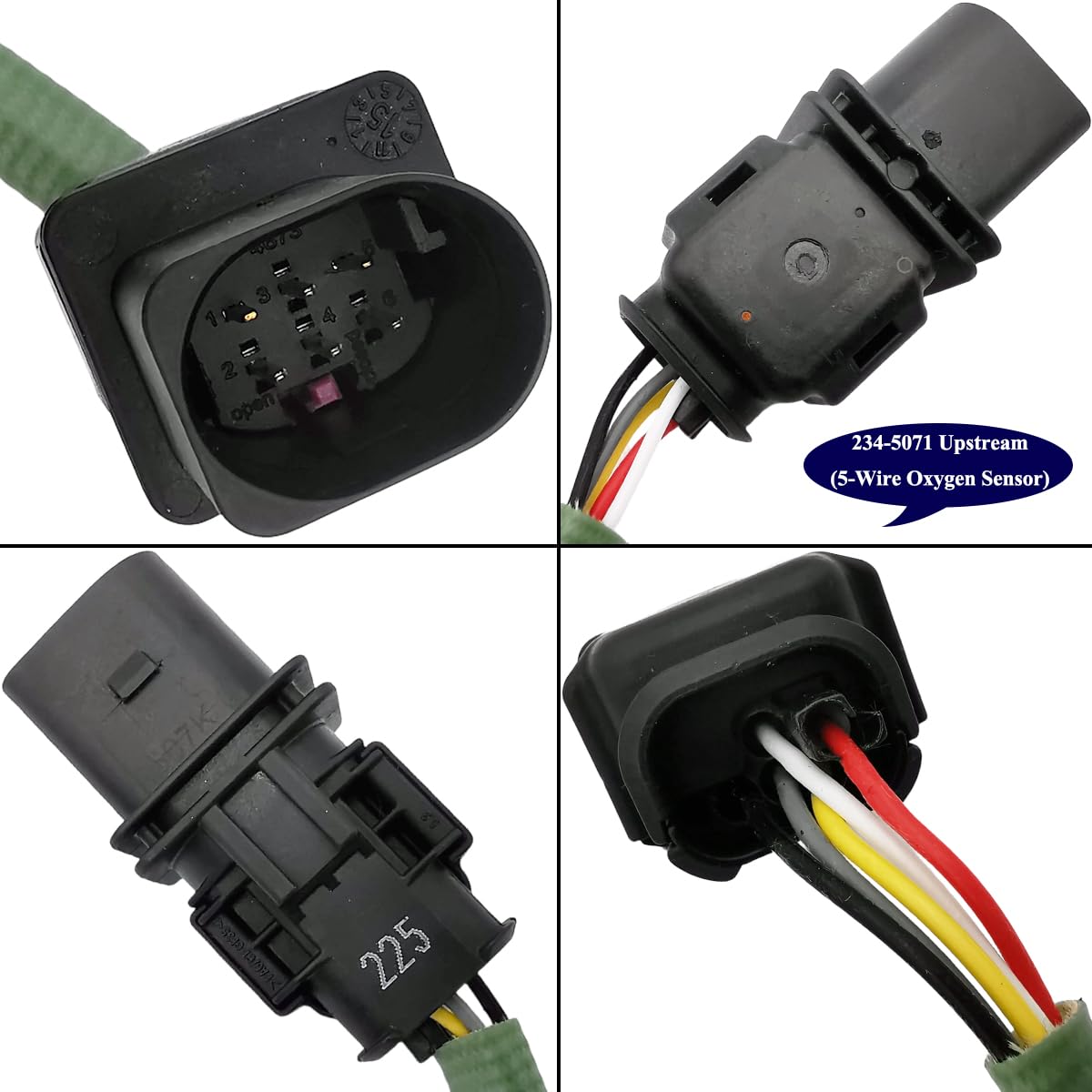 2Pcs O2 Sensor Upstream & Downstream for Smart Fortwo 1.0L 3-Cyl (2008-2015) | 234-5071  234-4881