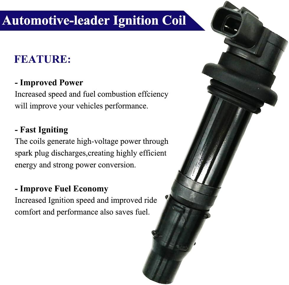 4Pcs Ignition Coil for Yamaha YZF-R1 R6 Vmax 1700 FZ1 (2002-2016) - F6T558
