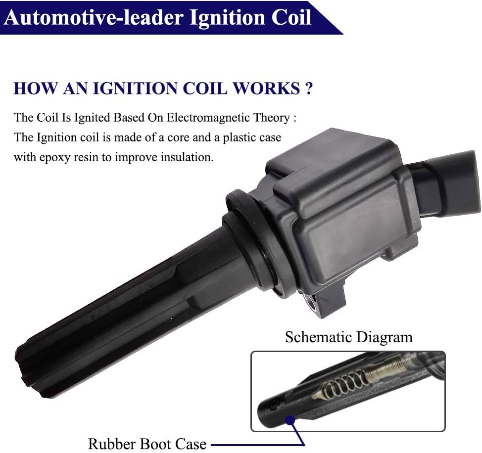 6Pcs Ignition Coil Pack for Chevrolet Colorado GMC Canyon Hummer H3 3.7L L5 (2007-2012) | 12612369 UF497