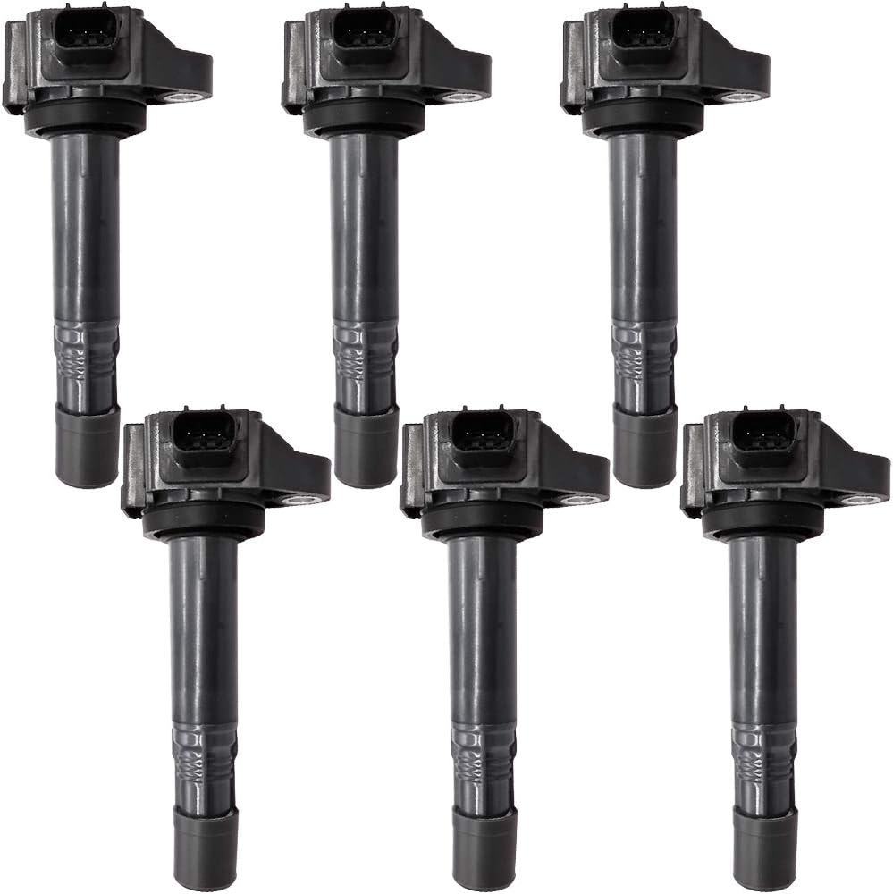6Pcs 30520-5G0-A01 Direct Ignition Coil Packs Replacement for Acur-a MDX RDX RLX TLX Hond-a Accord Crosstour Odyssey Passport Pilot Ridgeline 305205G0A01 UF713 GN10733 36-8260 C872