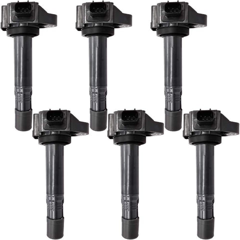 6Pcs 30520-5G0-A01 Direct Ignition Coil Packs Replacement for Acur-a MDX RDX RLX TLX Hond-a Accord Crosstour Odyssey Passport Pilot Ridgeline 305205G0A01 UF713 GN10733 36-8260 C872