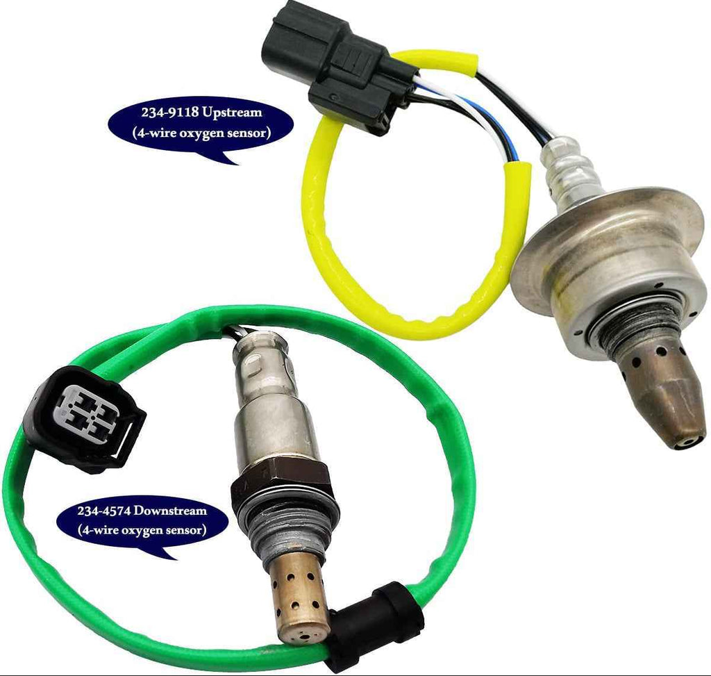 2Pcs 234-9118 234-4574 Upstream Downstream Oxygen O2 Sensor for Honda Civic Crosstour 2012-2015 CR-V 2012-2013, for Acura ILX 2013-2015 2.4L L4 36531-RX0-A01 36532-5J0-A01