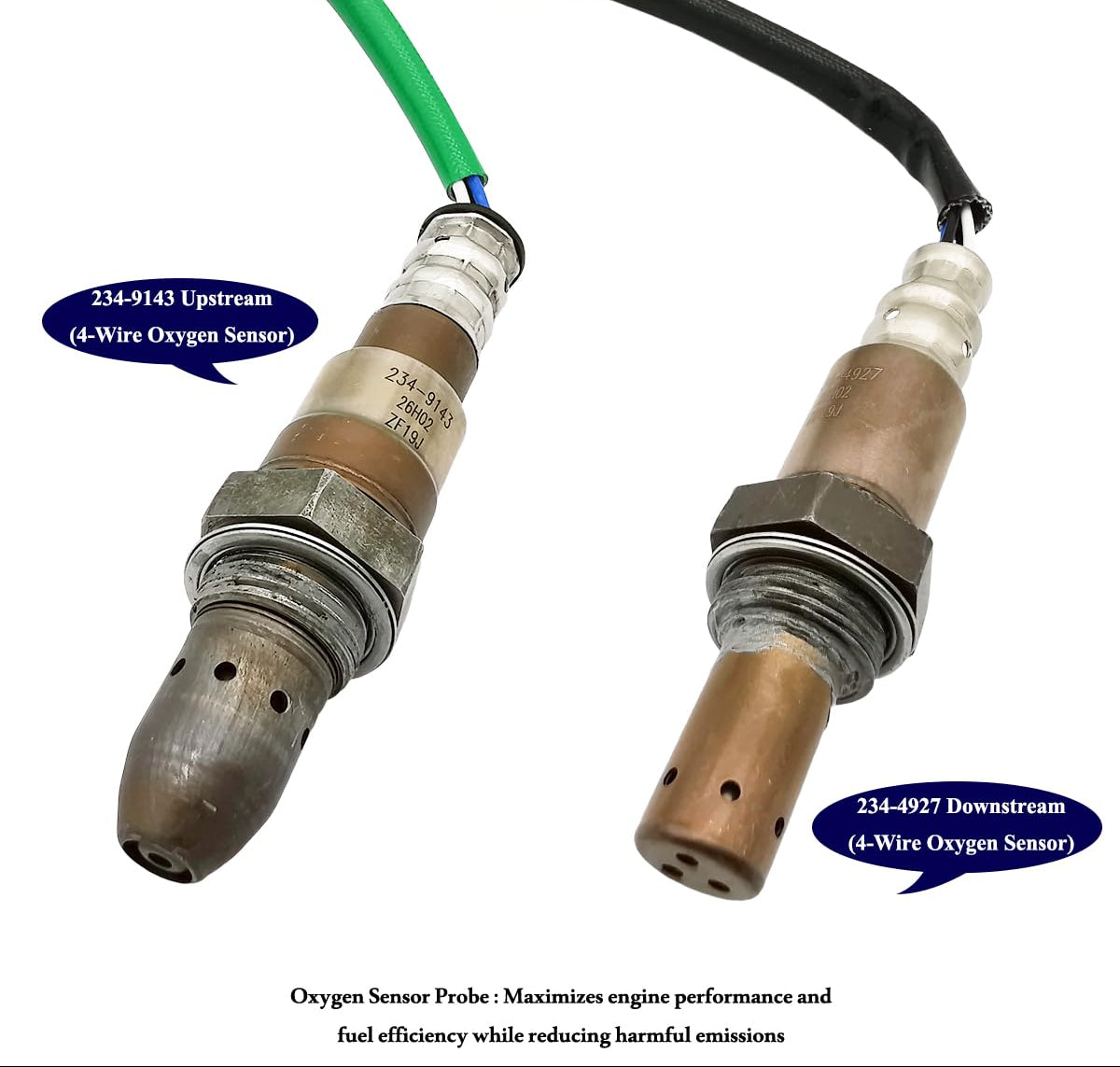2Pcs 234-9143 234-4927 Upstream Downstream Left Oxygen O2 Sensor for Toyota 4Runner V6-4.0L 2015 2016 2017 2018 2019 89467-0E270