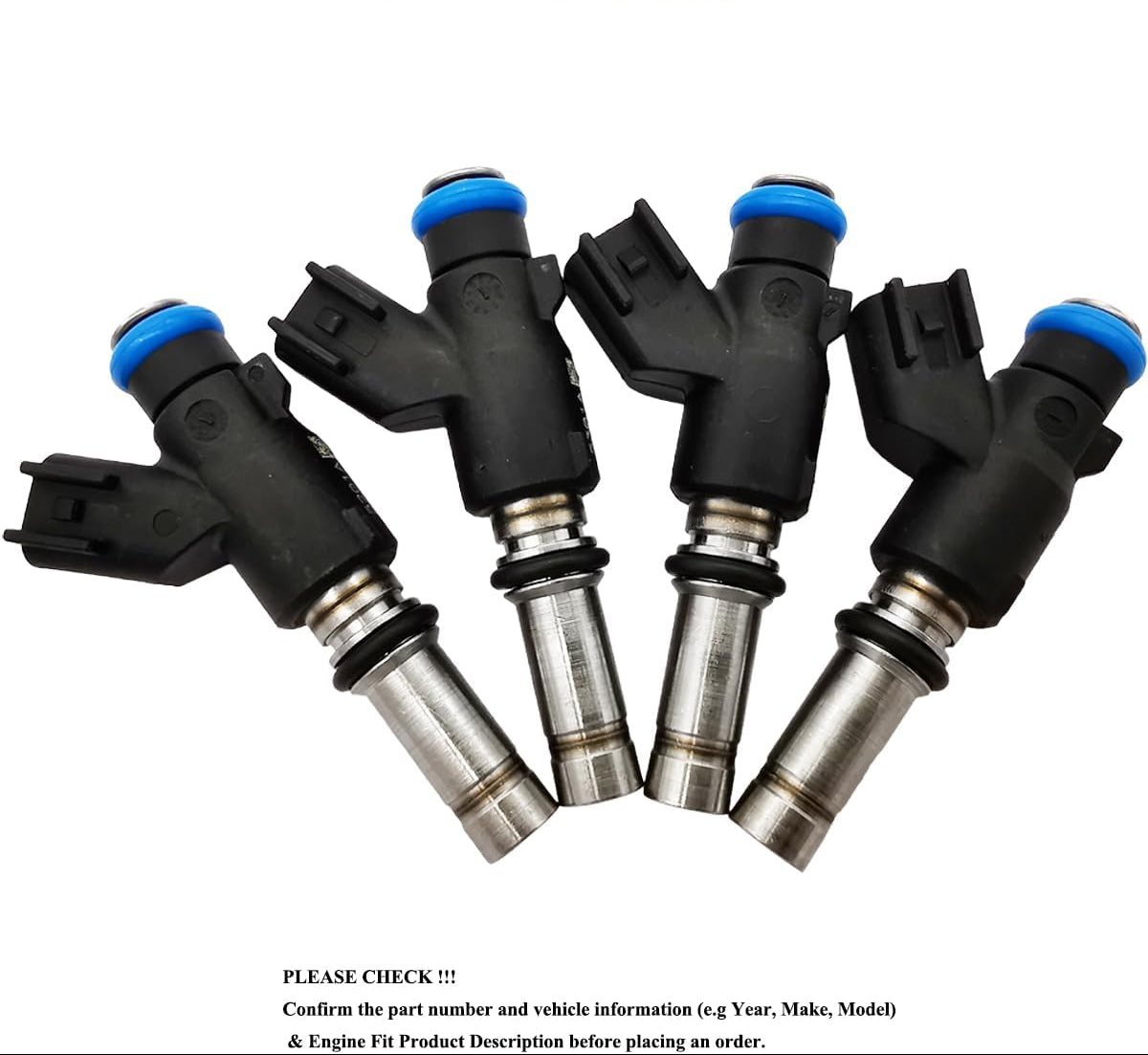4Pcs Fuel Injector Set for Hyundai Accent Chevy Aveo 1.5L 1.6L - 25380933 FJ1043