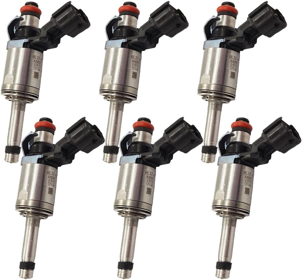 6Pcs BL3Z-9F593-A FJ1138 Fuel Injectors 6 Holes Disc Engine for 15-17 Expedition 2016 LOBO for 2015-2019 Transit 150 250 350 for Lincoln 2015-2017 Navigator 3.5L v6 BL3Z9F593A