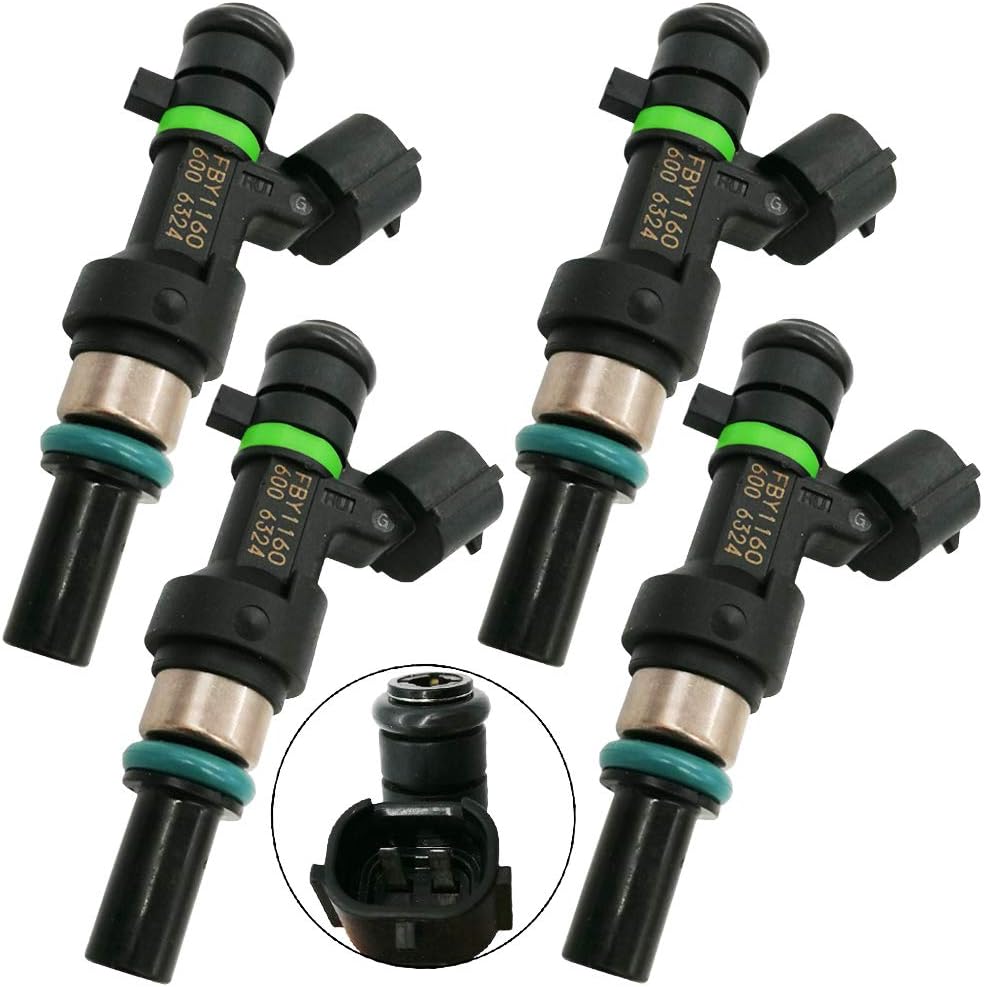 4Pcs Fuel Injectors for Nissan Versa 1.6L L4 HR16DE (2009-2011) | FJ1075 16600-ED000