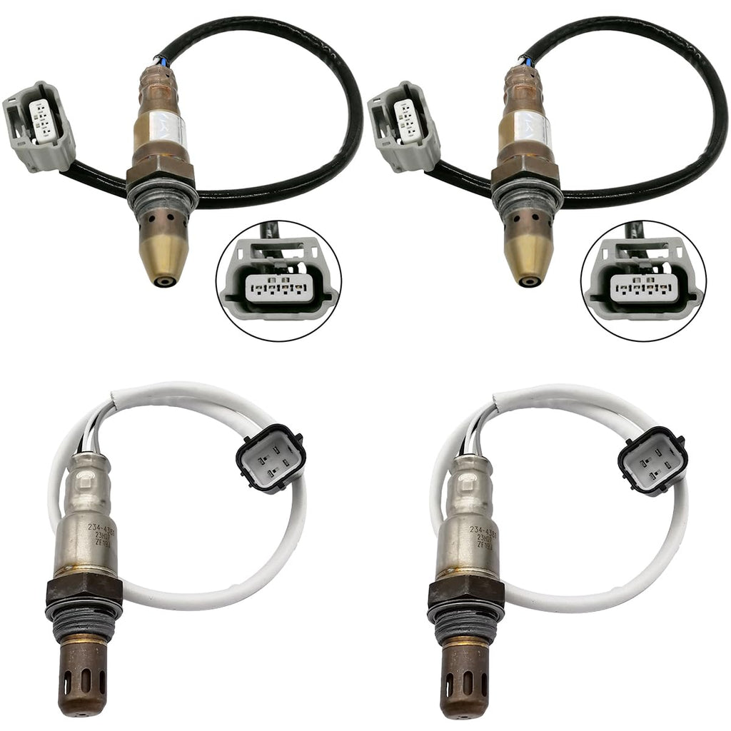 4Pcs Oxygen Sensor Set for Nissan NV2500 NV3500 5.6L V8 (2012-2017) 234-9104 234-4381