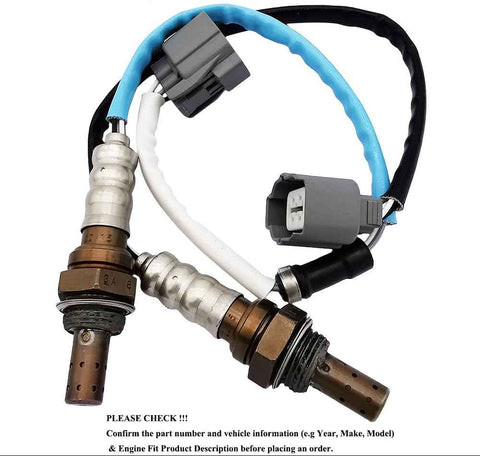 2Pcs 234-4220 234-4733 Upstream Downstream O2 Oxygen Sensor Replacement for Honda Civic 1999 2000