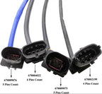 Suitable for 4Pcs Lambda O2 Sensor Set for Maserati Ghibli S 3.0L V6 AWD (14-19) | 670004022 670002199 670009076 670009075