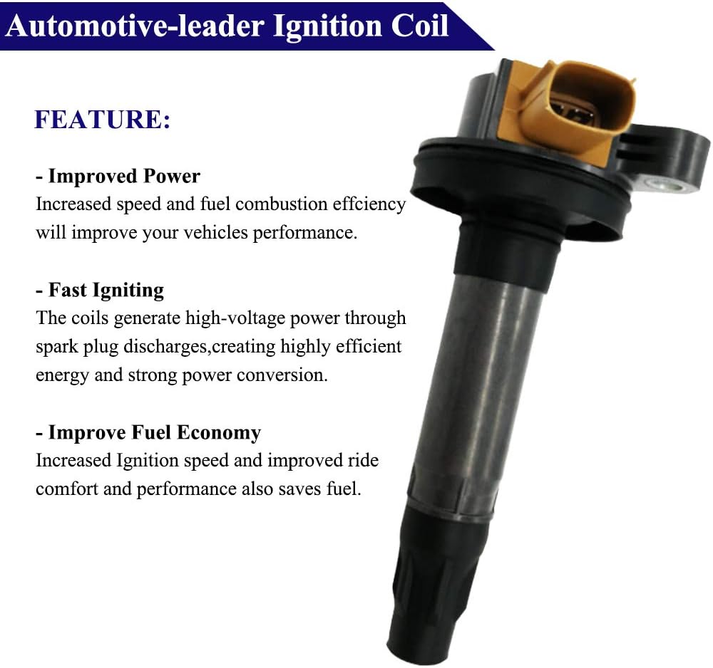 6Pcs Ignition Coils for Ford Mustang Edge Flex Fusion Taurus F-150 Lincoln MKS 3.5L 3.7L | DG549 BL3Z-12029-C
