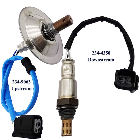Suitable for 2Pcs Oxygen Sensor for Honda Civic 1.3L Hybrid (2006-2011) | 234-9063 234-4350