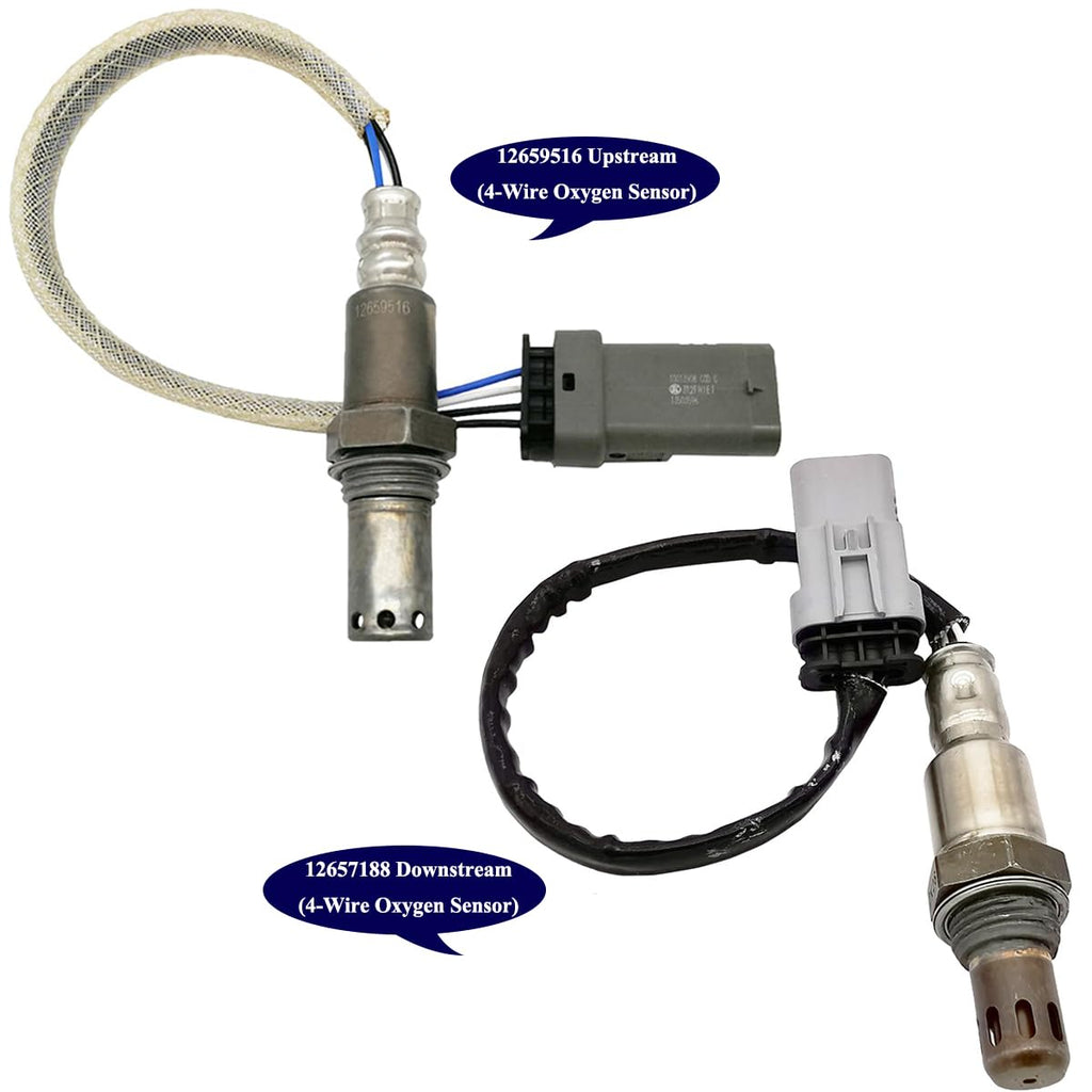Suitable for 2Pcs O2 Sensor Up/Down for Chevy Silverado Tahoe GMC Sierra | 234-4940 234-4974