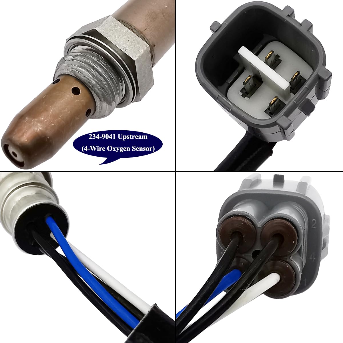 2Pcs Air Fuel Ratio & O2 Sensor for Toyota RAV4 2.4L (2006-2008) - 234-9041 234-4622