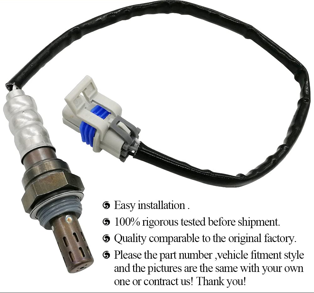 High-quality automotive oxygen sensor with wiring and connector, OEM replacement part