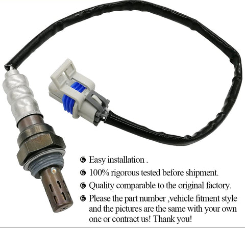 High-quality automotive oxygen sensor with wiring and connector, OEM replacement part