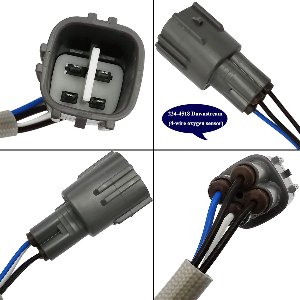 4Pcs 234-9051 234-9058 234-4518 234-4521 Upstream Downstream Oxygen O2 Sensor Replacement for 2006 2007 Lexus IS250 2.5L V6 Gas