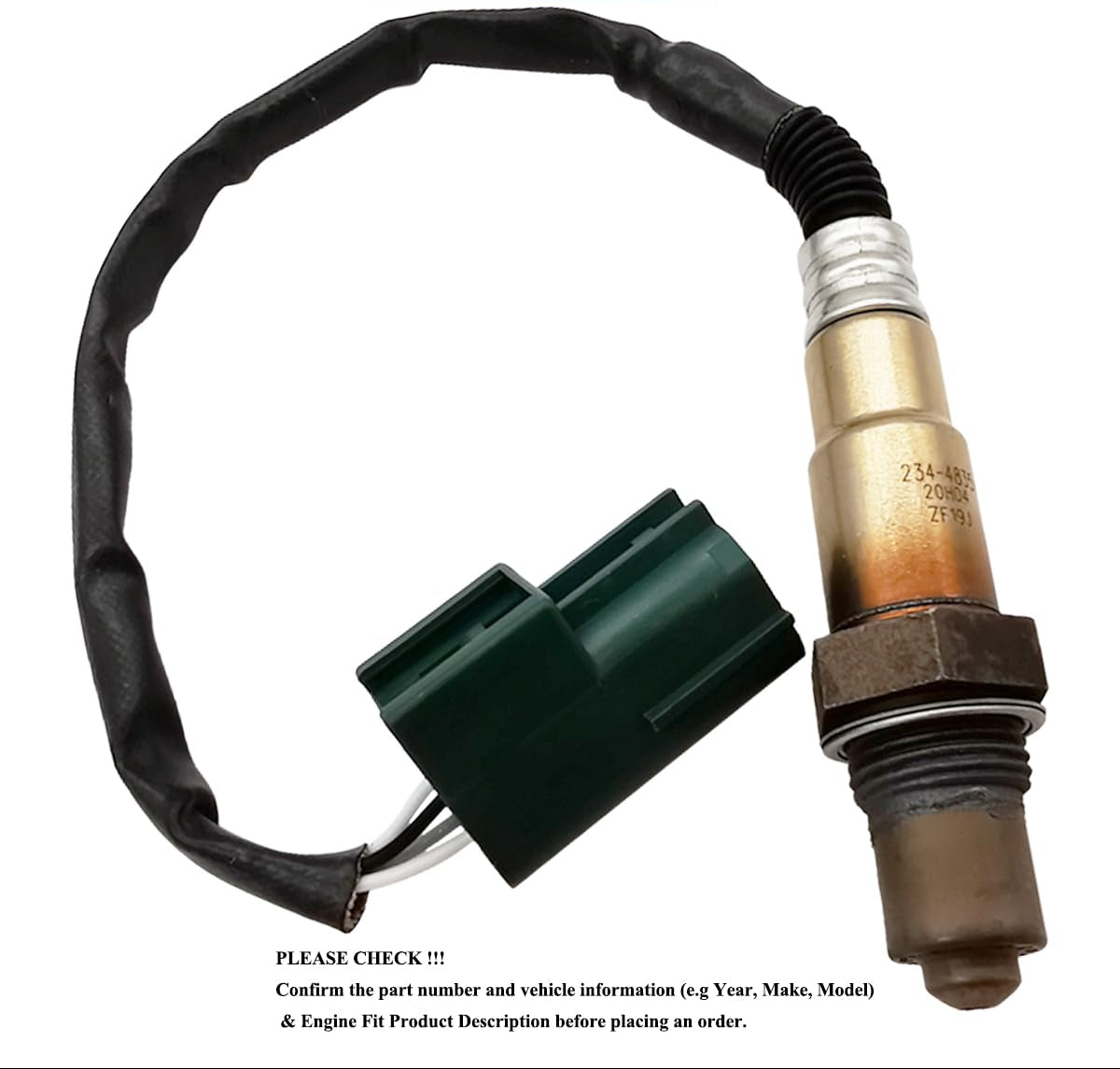 2Pcs Air Fuel Ratio & O2 Sensor for Nissan Sentra 1.8L 2.5L (2004-2006) | 234-5061 234-4835