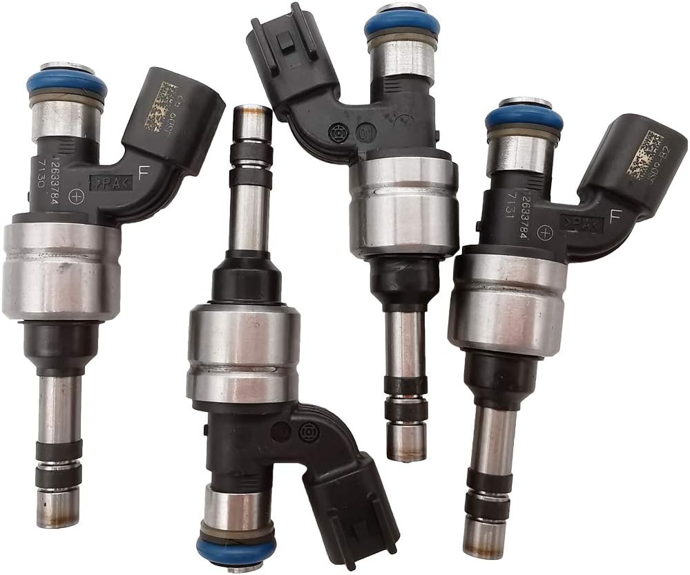 4Pcs JSD9-B2 FJ1154 12633784 Fuel Injectors 6 Holes Engine Fuel Spray Nozzle for Buick LaCrosse Regal Verano, Captiva Sport Malibu Impala Equinox, Terrain 217-3427
