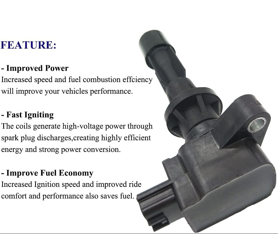 Suitable for 4Pcs Ignition Coil Set for Mazda 5 2.3L (2006-2008) | UF541,  LFB618100