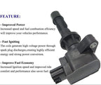 Suitable for 4Pcs Ignition Coil Set for Mazda 5 2.3L (2006-2008) | UF541  LFB618100