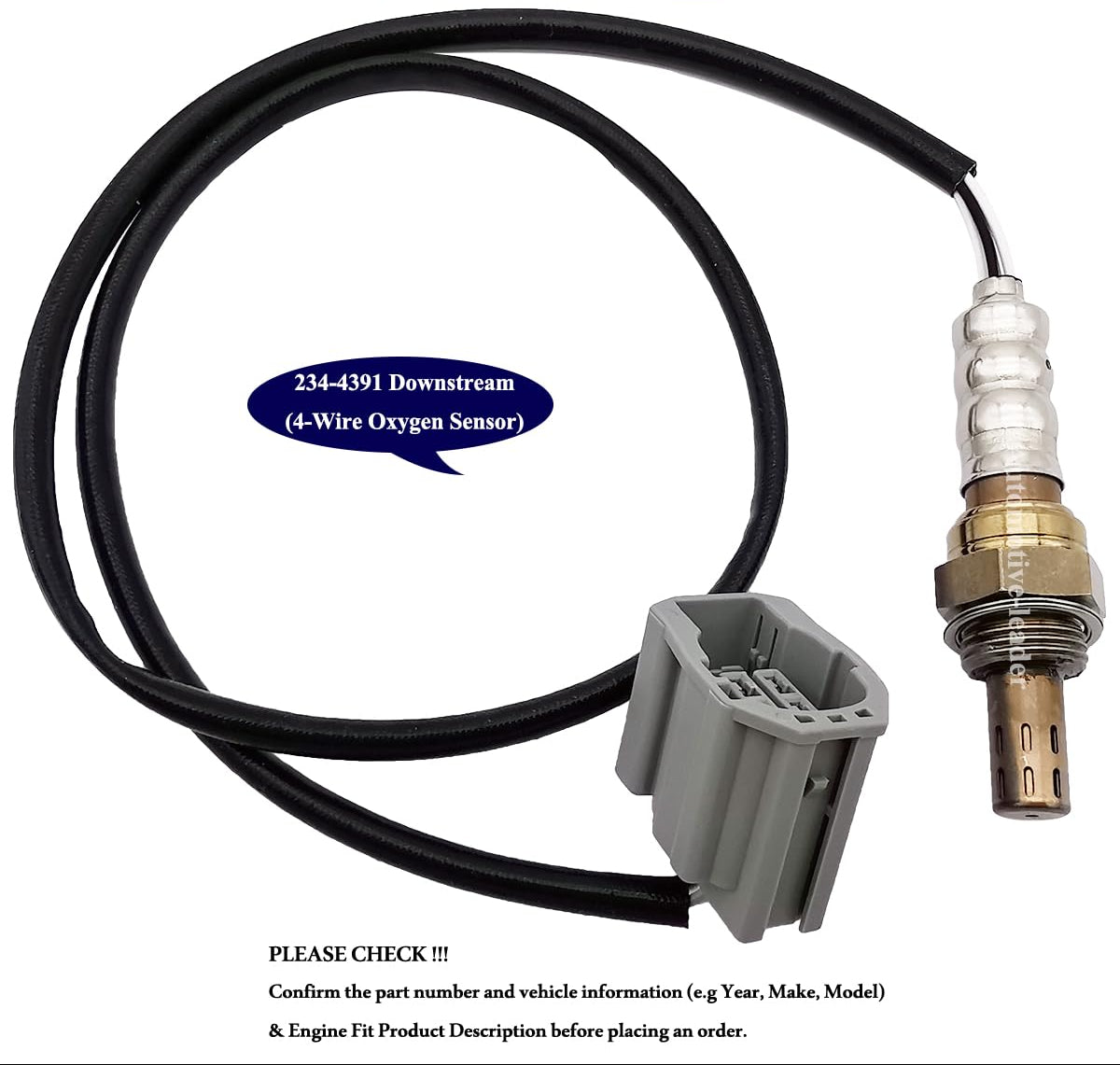 2Pcs O2 Sensor Upstream & Downstream for Mazda 3 2.3L (2010-2013) | 234-5042 234-4391