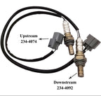 Suitable for 2Pcs O2 Sensor Up/Down for Honda Civic 1.7L (D17A1 Engine Only) | 234-4074 234-4092