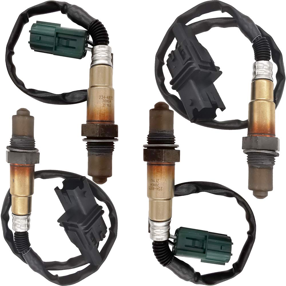 4Pcs Air Fuel Ratio Sensor Set for Nissan Titan Armada Pathfinder 5.6L V8 (2004-2006) | 234-5060 234-4835