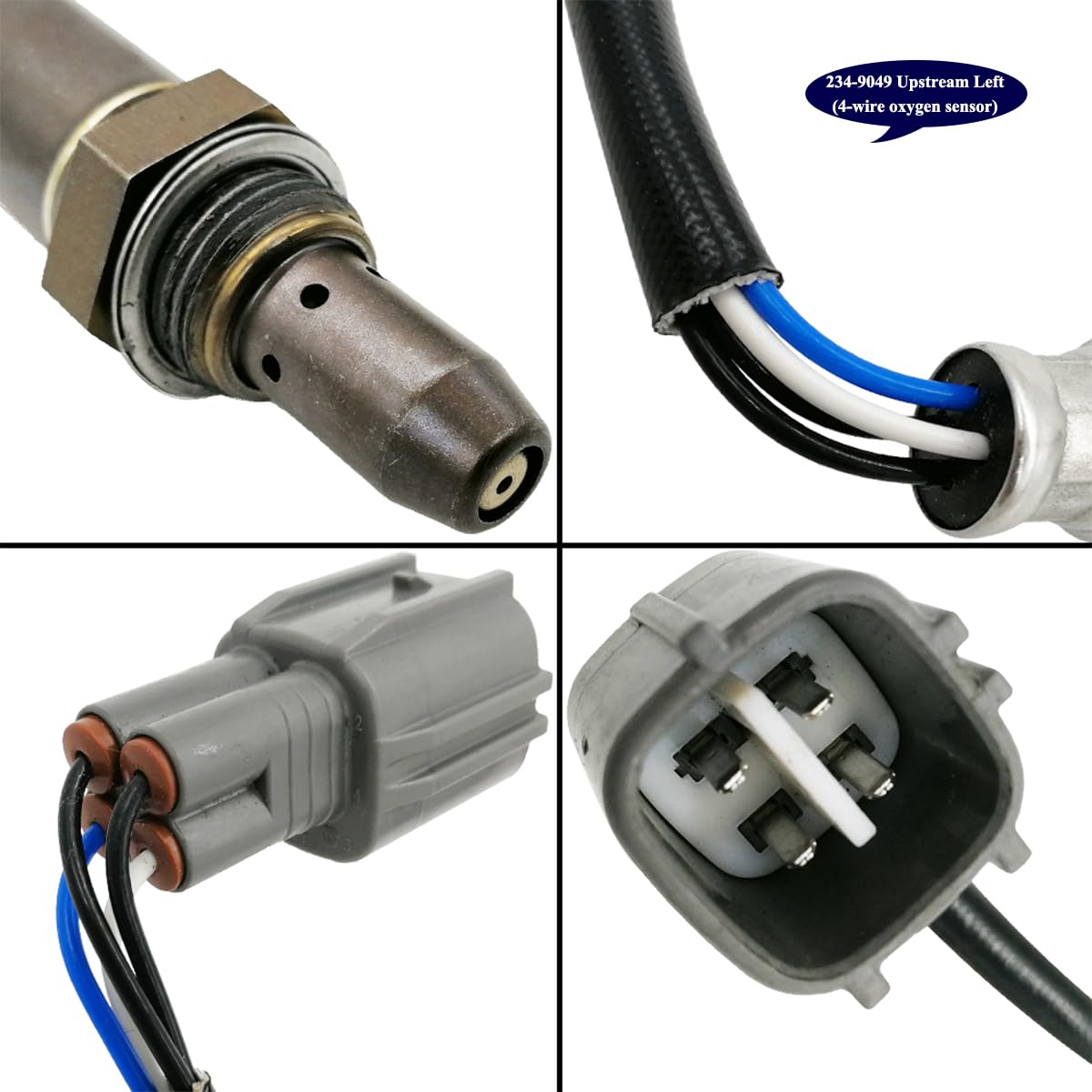 Suitable for 4Pcs O2 Sensor for Lexus RX350 3.5L (2010-2012 USA Built) | 234-9049 234-9042 234-4509 234-4416