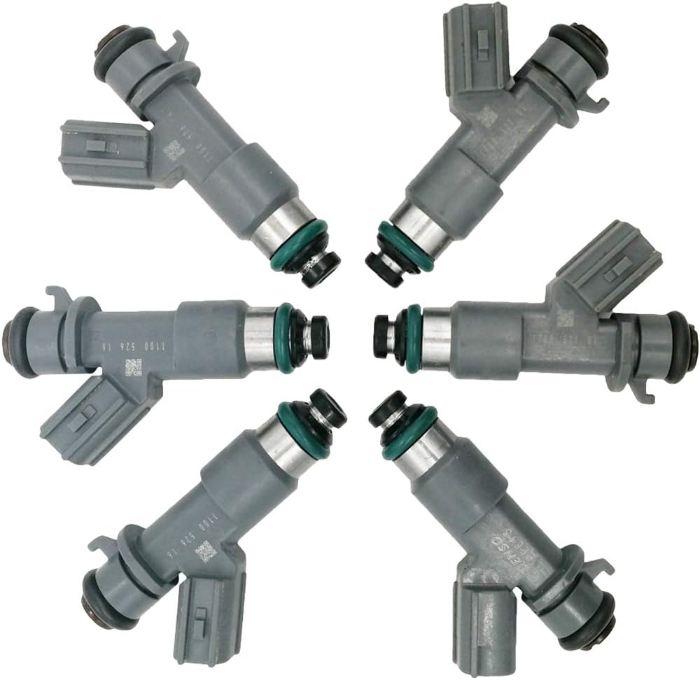 6Pcs FJ982 16450-R70-A01 Fuel Injectors 12 Holes Nozzles for 08-12 Accord, 2012 Crosstour EX-L, EX, 10-11 Accord Crosstour EX-L, EX 3.5L, Acura RDX, TL, ZDX, MDX, TSX, RL 3.5L 3.7L
