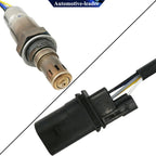 OEM oxygen sensor with metal sensor tip and black electrical connector with wiring