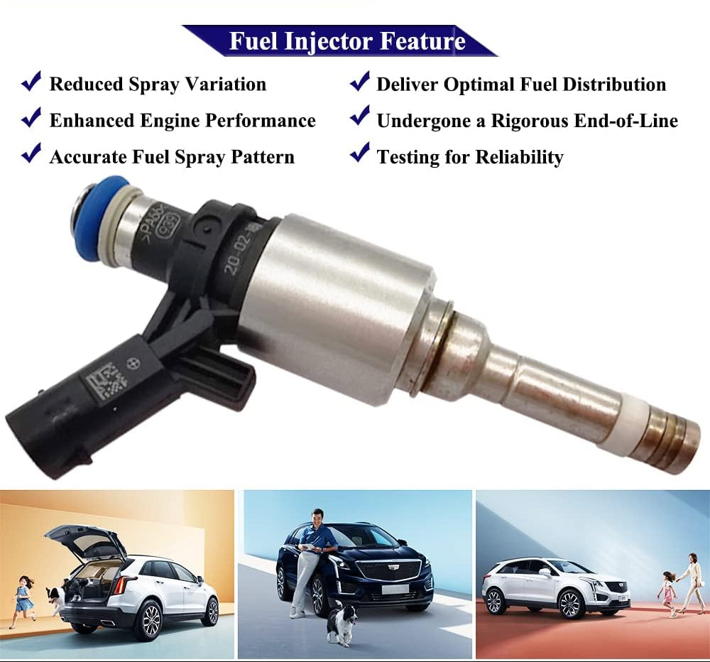 06H906036G 6 Hole Engine Fuel Injectors for VW Volkswagen CC Eos GTI Tiguan Golf Beetle Jetta Passat CC Passat Jetta, Audi A3 A4 Quattro A5 Quattro A6 Quattro Q5 TT 06H906036P
