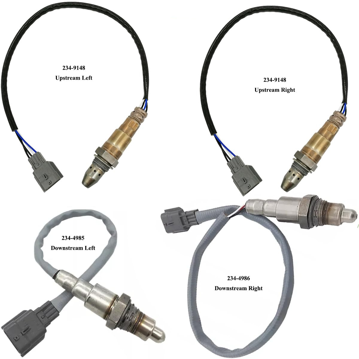 4Pcs O2 Sensor for Nissan Altima Maxima Pathfinder V6 (2015-2019) | 234-9148 234-4985 234-4986