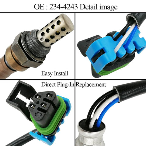 4Pcs O2 Sensor for Chevy Express GMC Savana 1500 2500 (08-14) | 234-4336 234-4243