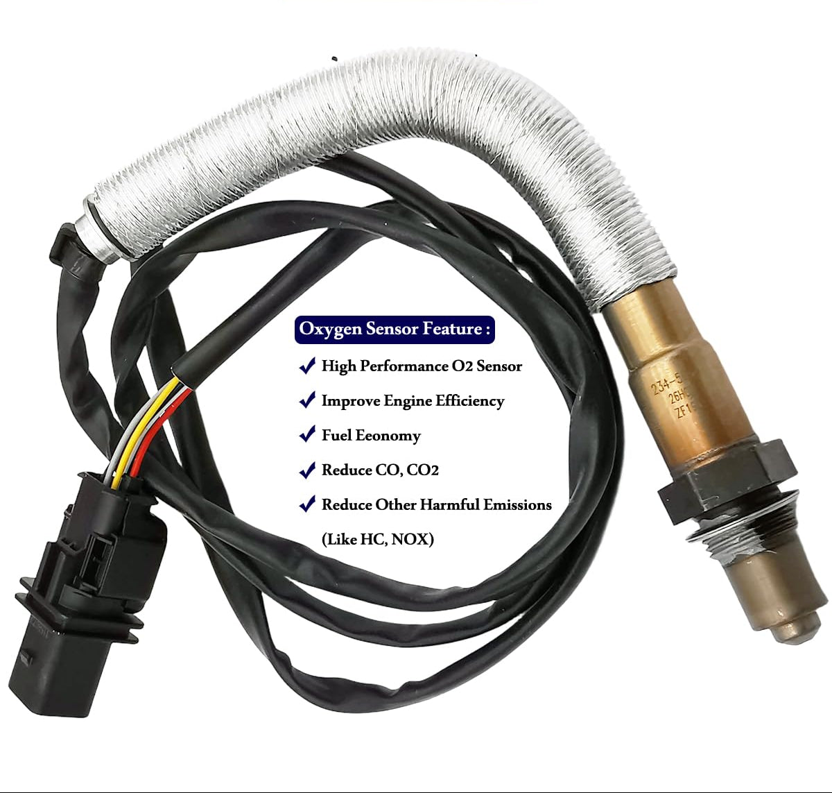 2Pcs Wideband A/F & O2 Sensor for Mercedes C250 SLK250 1.8L Turbo (2012-2015) | 234-5064 234-4585