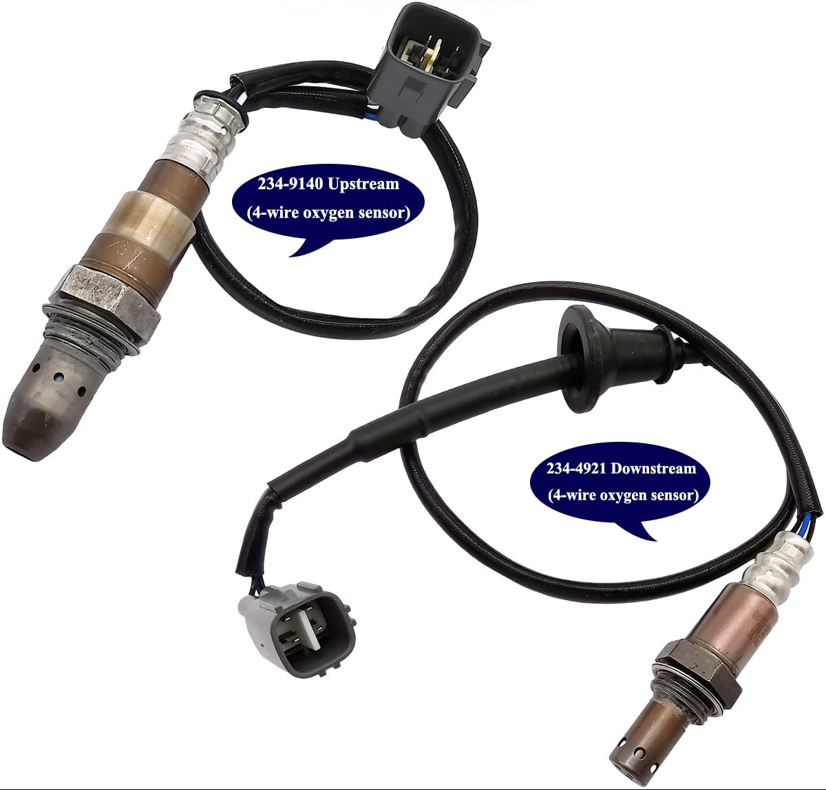 2Pcs Air Fuel Ratio & O2 Sensor for Toyota Corolla 1.8L (2014-2019) - 234-9140 234-4921