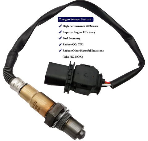 234-5125 Upstream Air Fuel Ratio Oxygen O2 Sensor for Audi A3 Q7 TT, Porsche Cayenne 08-10, Volkswagen Eos 07-08 R32 2008 Touareg 07-10 022906262CA, 1K0998262K, 2345149, 95560612830