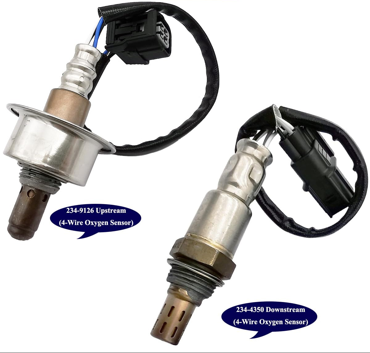 2Pcs Air Fuel Ratio & O2 Sensor for Honda Civic 1.8L (2006) | 234-9126, 234-4350
