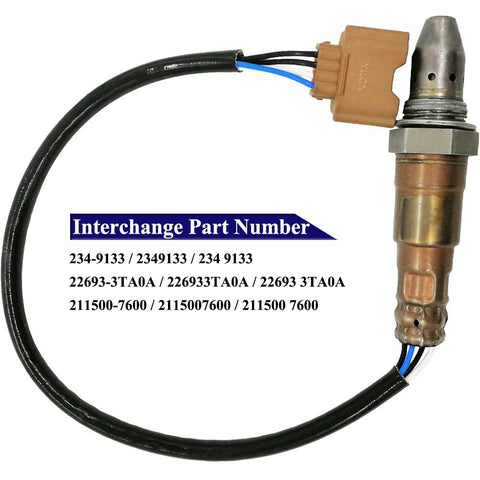 2Pcs Air Fuel Ratio & O2 Sensor for Nissan Altima 2.5L (2013-2017) | 234-9133 234-4905